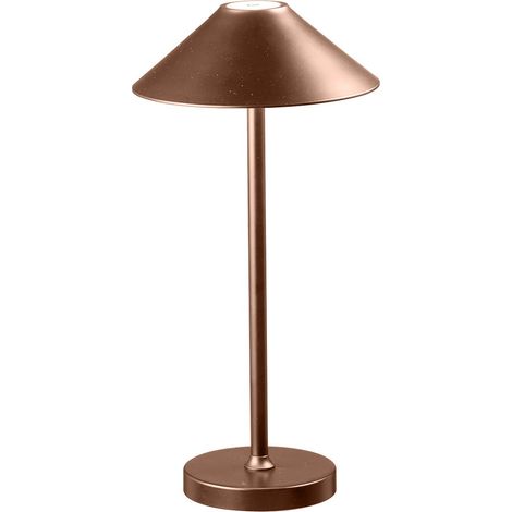 Lampe de table tactile portable sans fil intérieur extérieur Moon - Marron (1/4)