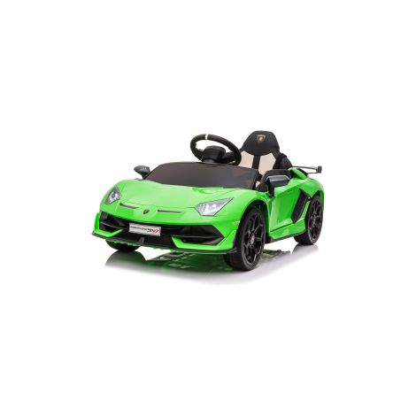 GARVEE Lamborghini Kinderauto Elektroauto 12V, Kinder Elektroauto mit Fernbedienung, LED Scheinwerfer, Musik, Federung, 2 Fahrmodi, Geschenk für Jungen Mädchen 3-8 Jahre, Grün (1/5)