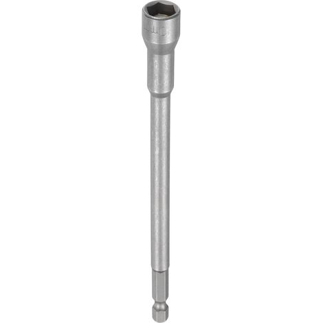Embout De Tournevis À Douille 10mm Métrique Douille À Choc 1/4" Tige Hexagonale 6" (150mm) Extra Longue À 6 Pointes À Changement Rapide Acier CR-V Pour Outils De Perceuse (1/5)