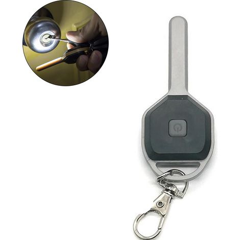 Lampe de poche LED Toivize Yue Xing Hui compacte 750lm argent ABS 8,5cm avec piles CR2032 incluses pour trousseau (1/5)