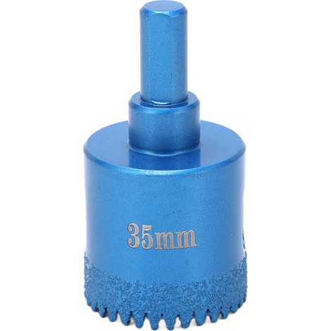 Scie Cloche Diamantée 35mm Pour Verre Carrelage Marbre Céramique Perçage Humide Sec (1/5)