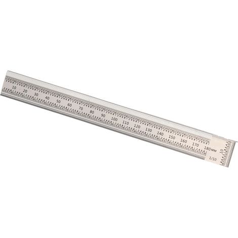 T-förmiges Lineal, hochpräzise, aus Edelstahl, Anreißlehre, 180 mm, Heimwerkerwerkzeug für Holzbearbeitung (1/5)
