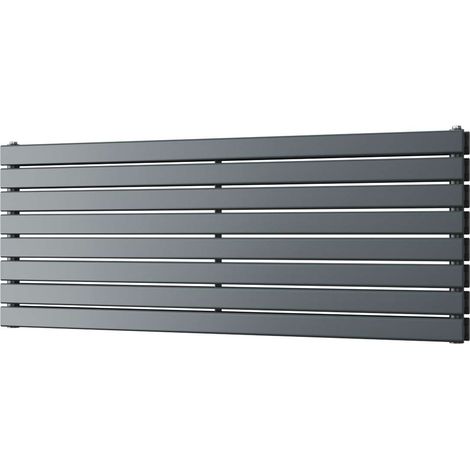 Typhoon Axis - Anthracite Horizontal Radiator H544mm x W1400mm Double Panel (1/3)