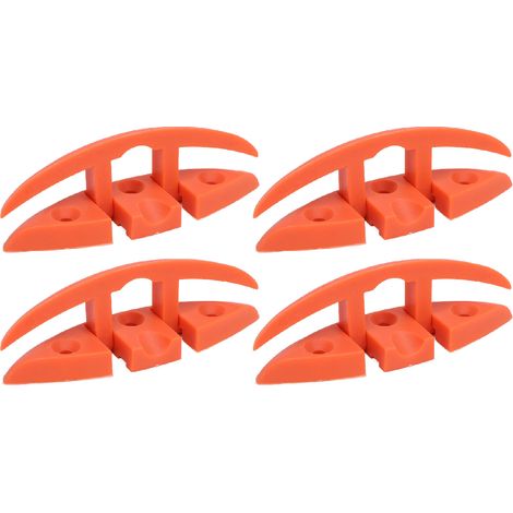 4 ensembles de taquets pliants de 5 pouces, 3 trous, en nylon de qualité marine, résistant à l'oxydation, quai rabattable pour bateau, yacht, sans vis d'installation, accessoires (1/5)