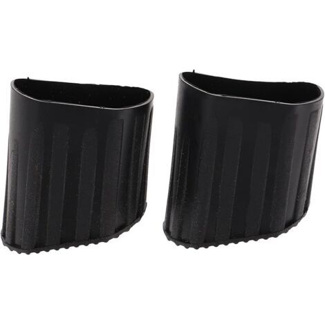 Pair Lot de 4 Patins Antidérapants en Caoutchouc pour Échelle Télescopique et Échelle à Chevrons, Protection du Sol, Facile à Installer, Couvre-pieds Noirs (1/5)