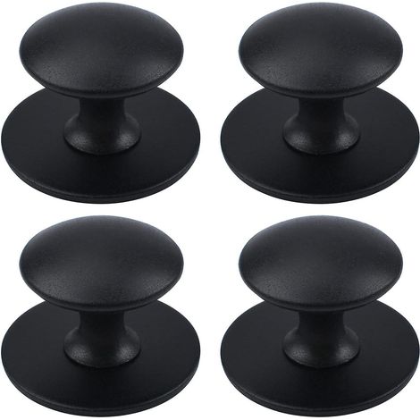 Boutons adhésifs pour meubles, lot de 4, poignées de tiroir autocollantes en acier inoxydable pour fenêtres, armoires, placards, etc. (1/5)