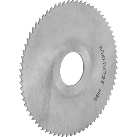 Disque de scie circulaire 72 dents, lame HSS en acier rapide, fraisage et coupe, Ø110x1,2x27mm, accessoire pour meuleuse (1/5)