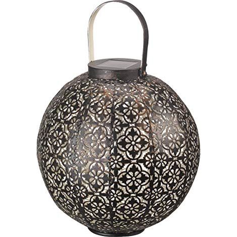 Lanterne solaire Damaskus en metal ajoure (1/4)