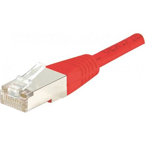 Cordon RJ45 CAT. 5e FTP 2m Rouge