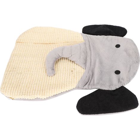 Tapis à griffer en sisal motif chat, jouet pour dormir, jouer et se rafraîchir, fournitures durables, éléphant (1/5)