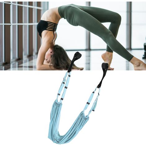 Sangle de fitness extensible pour étirements et assouplissement, pliable, haute résistance, taille unique bleu ciel (1/5)