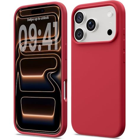 Coque en silicone liquide compatible avec l'iPhone 16 Pro, coque souple antichoc, protection intégrale, bordeaux (1/5)
