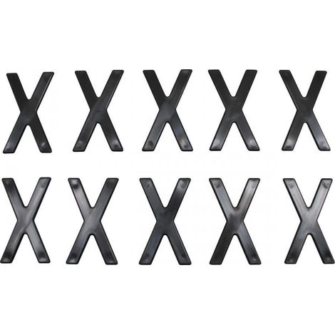 Buchstabe X für Tiflex-Kennzeichen H45 mm, neu, für Motorräder