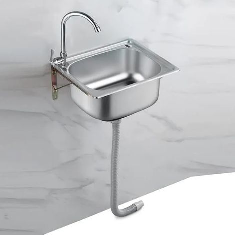 Évier de cuisine compact - Acier inoxydable - 37x32 cm - Contemporain - Design