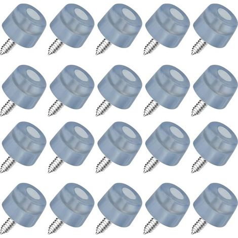 20 PCS Pieds de chaise en caoutchouc à visser 20 18 14mm Antidérapant pour meubles protection anti-vibration avec vis pour meubles armoires bureaux tables canapés (1/5)