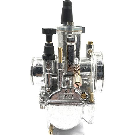 SHINING HOUSE Carburateur PWK24 24mm pour JOG RTL250 CR80 CR125 2T 4T Keihin PWK24