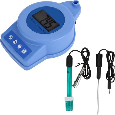 Mini-Online-Wasserqualitätsmessgerät mit pH-Wert und Temperaturanzeige, EU-Stecker, DC 6 V, 220–240 V (1/5)