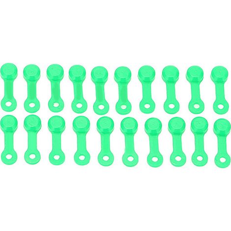20 pièces bouchons de protection pour raccords graisseurs, vis de purge et équipements automobiles - Couleur vert fluo (lumineux) - Antipoussière (1/5)