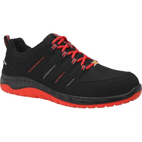 ELTEN Maddox Black-Red Low ESD S3, Scarpe Antinfortunistiche Unisex-Adulto, Nero/Rosso, 37 EU (1/5)