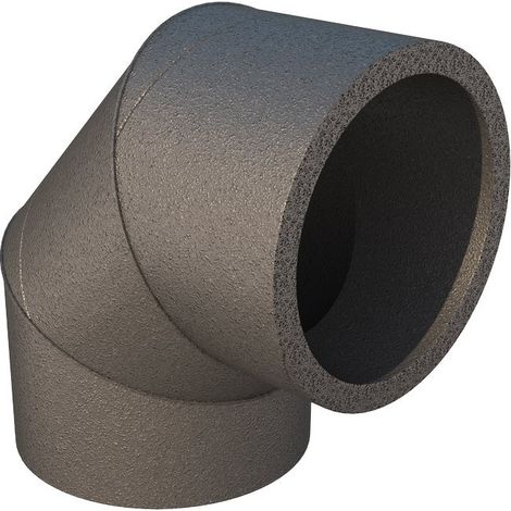 Coude ventilation ubbink epe 160 bend 90° isolé rond (1/2)