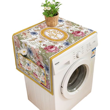 Housse de lave-linge et sèche-linge en faïence mexicaine Talavera, housse anti-poussière pour réfrigérateur avec sacs de rangement, décoration pour la maison et la cuisine, décoration de Noël et d'Hal