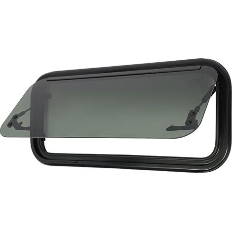 Fenêtre basculante pour caravane à fermeture éclair, 700 x 300 mm Fenêtre de camping-car avec verrouillage sûr, Angle d'ouverture max. : 85° Dimensions du colis : 80 x 40 x 13 cm (1/5)