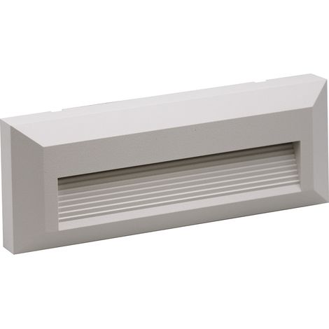 SEGNAPASSO LED 6W 220V IP65 BIANCO DA PARETE LUCE SWITCH 3000K-4200K-6400K