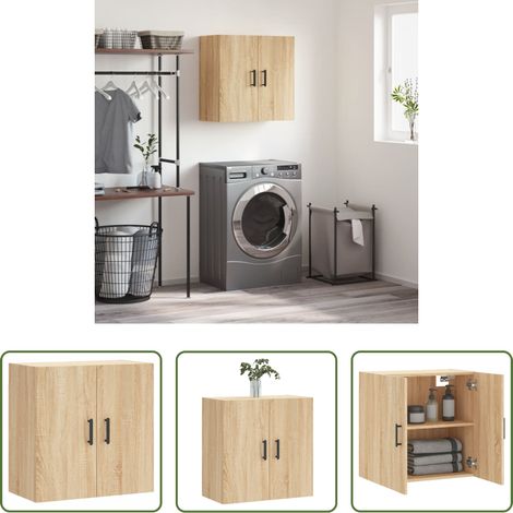 vidaXL Sonoma-Eiche - Wandschrank Sonoma-Eiche 60x31x60 cm Holzwerkstoff (1/5)