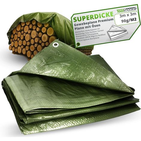 Bâche de Protection Imperméable Camouflage 3x3 m 90 g/m² (1/5)