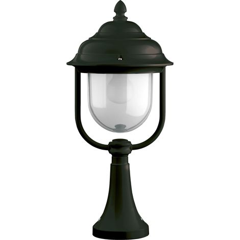 Baliza exterior clásica KEO E27 42 W IP44 47 mm Negro (1/2)