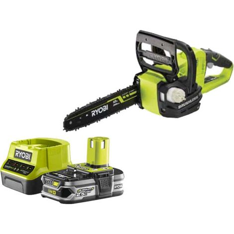Pack RYOBI Tronçonneuse 18V One+ OCS1830 - 1 Batterie 2.5Ah - 1 Chargeur rapide RC18120-125