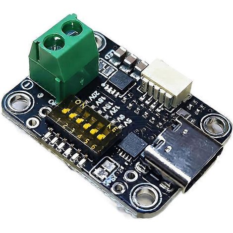 Módulo ficticio de suministro de energía USB tipo C HUSB238 PD (versión con interruptor DIP) - STEMMA QT / Qwiic (5991) (1/5)