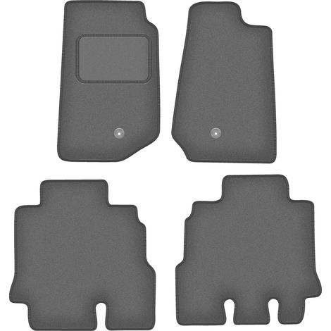 Alfombrillas de grafito para Jeep Wrangler III JK todoterreno (2006-2017)