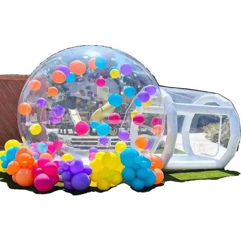 Maison à bulles gonflable, PVC durable, installation facile, 2.5 Mètres (1/2)