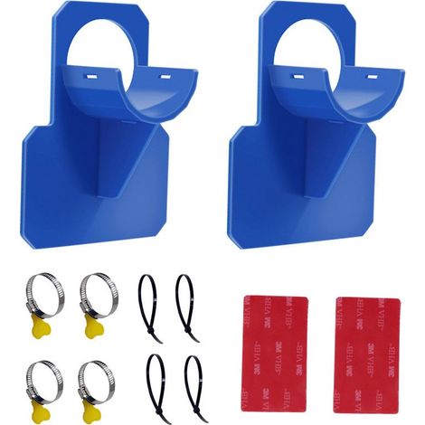 Soporte para manguera de piscina de 2 piezas, evita que la manguera se caiga, accesorio para piscina, para mangueras con un diámetro de 26-38 mm, azul (1/5)