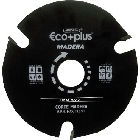DISCO ECO+PLUS C.MADERA DISCO ECO+PLUS 115X3,8X22/3T C.MADERA