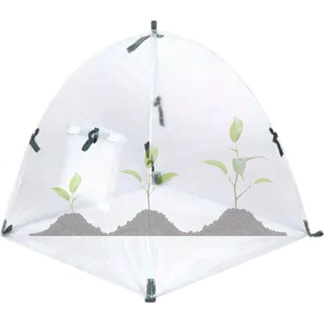 Tente d'ombrage pour plantes, abri de jardin, protection pliable contre les animaux, 60 x 60 x 60 cm, abri de culture protecteur, protection pour plants de tomates, filet pour fraisiers et fleurs, pou (1/5)
