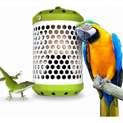 Chauffage intelligent pour cage à oiseaux avec contrôle automatique de la température, sûr au toucher et chauffage fiable 24h/24, avec protection anti-morsure du cordon d'alimentation