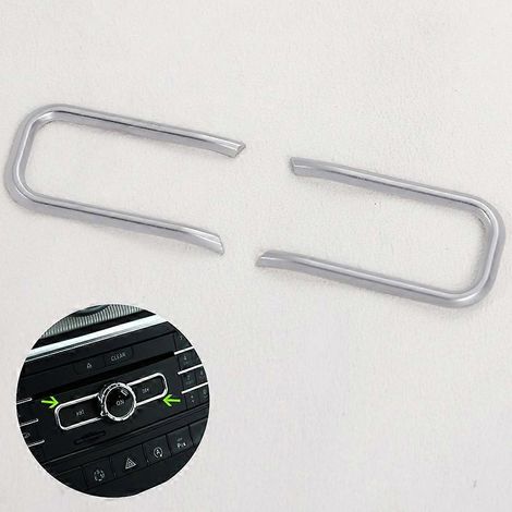 Pour Mercedes-Benz Classe AB CLA GLA W176 A180 C117 X156 : 2 pièces - Cadre de panneau de commande CD - Garniture de protection (1/4)