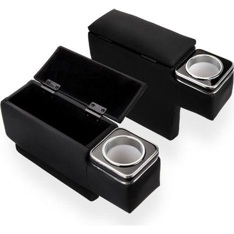 Car modification parts three-piece set: center armrest box, no-drill storage box, suitable for Hiace 200 series - LKT184 (2-piece armrest box set) (1/4)