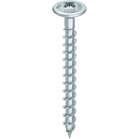 HECO-TOPIX-plus 3 x 35, Rückwandschraube, Pozi-Drive, PZD-2, variables Vollgewinde, A3K, 500 Stück (1/4)