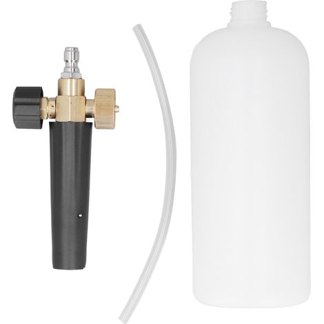 Mousseur de lavage haute pression 1/4 pouce, grand débit, pistolet à mousse pour voiture, avec buse réglable pour fenêtre et allée (1/5)