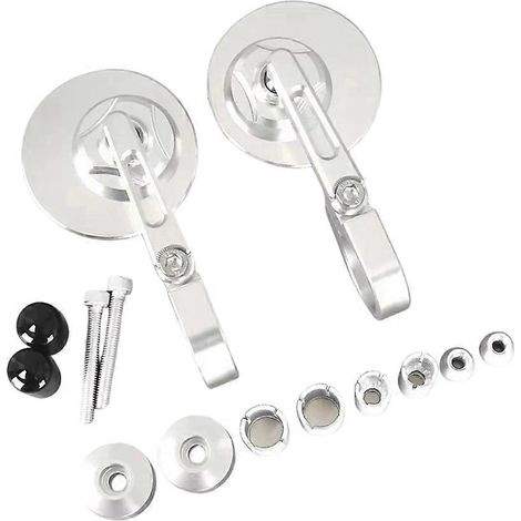 Rétroviseurs d'extrémité de guidon pour Vespa Sprint 150 GTS300 GTV300 Primavera 150 (argent) (1/5)