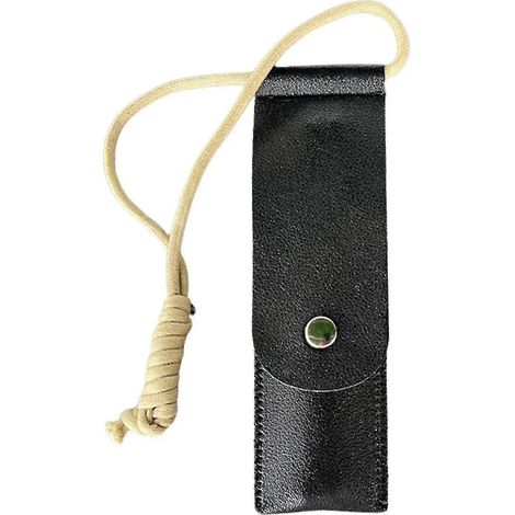 Étui à baguettes de camping Jinxiu, étui pliable portable en cuir pour baguettes de voyage - Boîte de rangement pour couverts de voyage pour pique-nique, camping, randonnée (1/5)