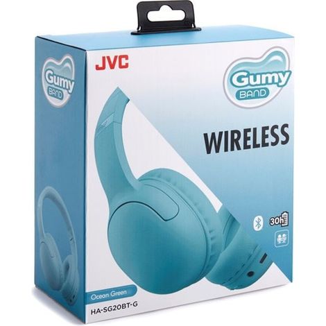 JVC HA-SG20BT Cuffie Wireless On-Ear Gumy Band Oceano Verde