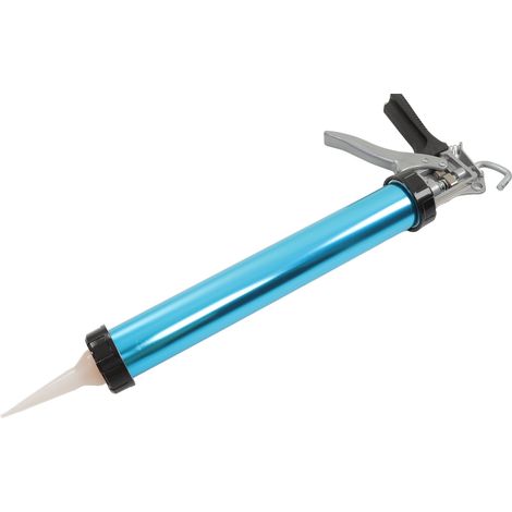 Pistolet à calfeutrer professionnel portatif en aluminium anti-gouttes avec poignée rotative et faible consommation - pistolet à calfeutrer robuste (1/5)
