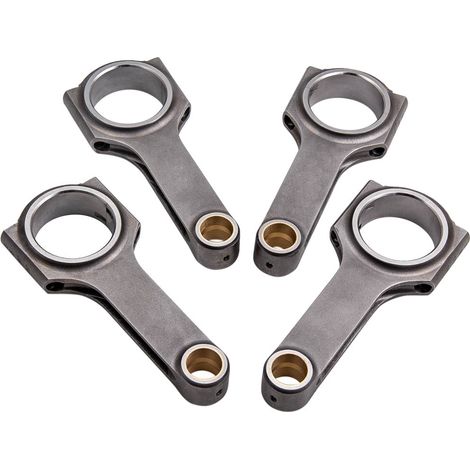 4x H-Beam Bielles Conrods for Honda Civic CRX D16 ZC SOHC VTEC D Series 5.3937"