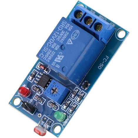Module de relais à photorésistance LDR stable 12 V avec contrôleur et interrupteur de capteur de lumière (1/5)