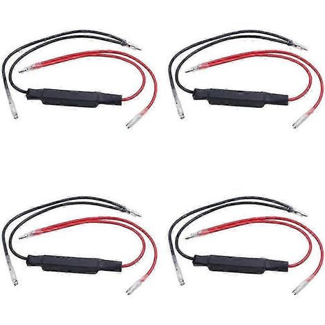 Clignotants LED pour moto, 4 pièces, 12 V, adaptateur de résistance pour clignotants de moto, correction des erreurs de clignotement (10 W) (1/4)