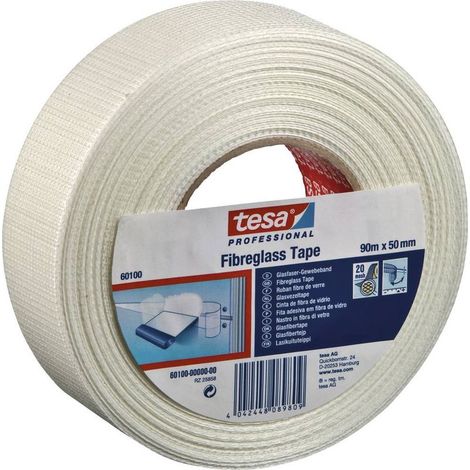 Ruban adhésif toilé tesa® Professional tesa 60100-00000-00 blanc (L x l) 90 m x 50 mm acrylate 1 pc(s) (1/2)